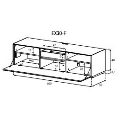 Тумба для ТВ Sonorous ELEMENT EX160 #7